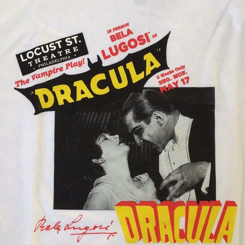 NEW Dracula - Bela Lugosi Locust St. Theater Philadelphia T-Shirt